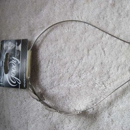 Goody Fashionow Silver Metal Head Band Leaves Greek Costume Headband Leaf Hair
