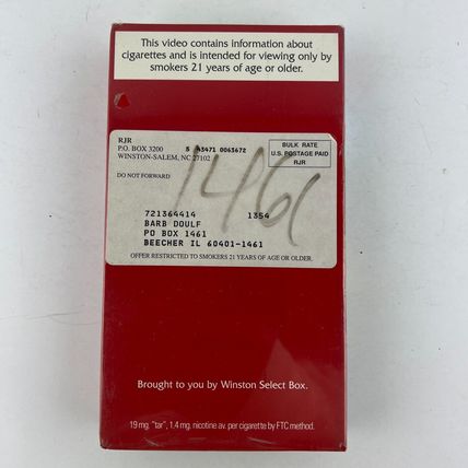 Winston Brands I'm No Actor PROMO VHS Tape New Sealed Advertising