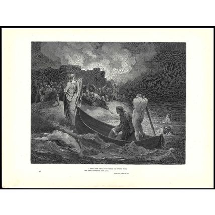 PORTALS OF DIS - INFERNO 1903 Gustave Doré - Dante Alighieri ANTIQUE ENGRAVING