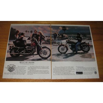 1981 Harley-Davidson Wide Glide Motorcycle Ad - Best of Show