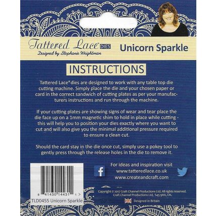 Tattered Lace. Unicorn Sparkle Die. Die Cutting Cardmaking Scrapbooking Crafts