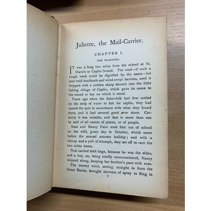 c1909 BESSIE MARCHANT "JULIETTE THE MAIL CARRIER" ANTIQUE ILLUSTRATED BOOK (P5)