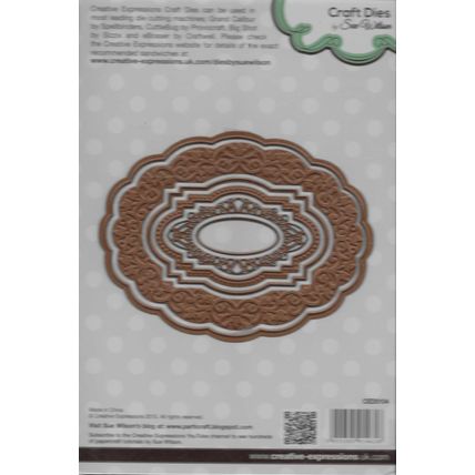Creative Expressions. Kefalonia Die Set. Die Cutting Cardmaking Scrapbooking