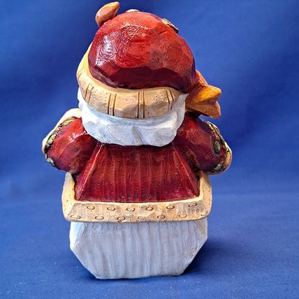 SANTA CLAUS Christmas STOCKING HOLDER Mantel Hanger Wreath Hook Resin