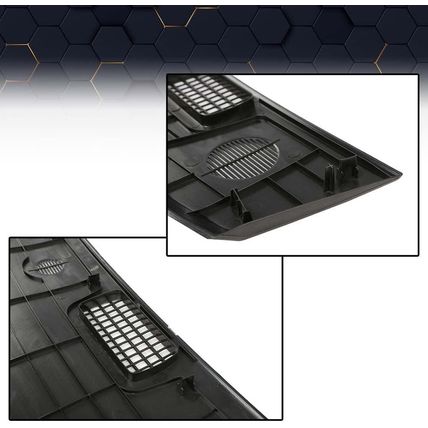 PIT66 Truck Upper Black Plastic Dashboard Panel Compatible with Dodge RAM 1500 2