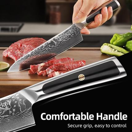 Sunnecko 8 Inch Chef Knife Professional, Sharp Kitchen Knife Damascus Chefs Knif