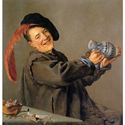 Leyster Judith Merry drinker Art Gallery Poster Canvas Print Wall Decoration A0