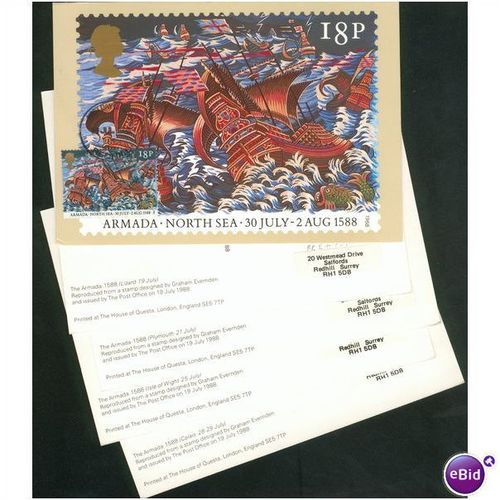 GB PHQ + FDI 1988 - Spanish Armada 400th Anniversary