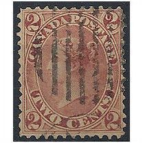 Canada 1864 SG44 2c Rose-Red Good+ Used .