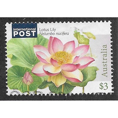 AUS 2017 $3.00 'WATER LILLIES' FINE USED (EBID63-804)