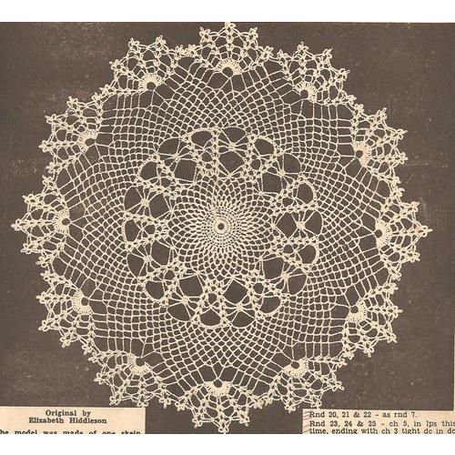 Crochet Doily Pattern Original