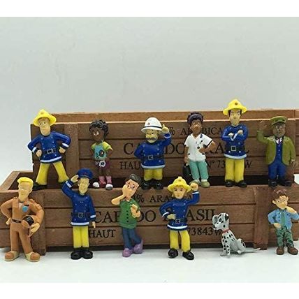 Fireman Sam Fun Toys Doll 12 Creative Cake Accessories Gift Topper Figure Kids
