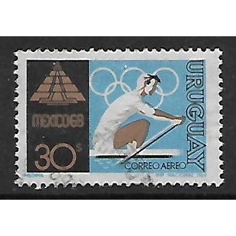 URUGUAY 1969 OLYMPIC GAMES 30p SCULLING SG 1387 FINE USED#
