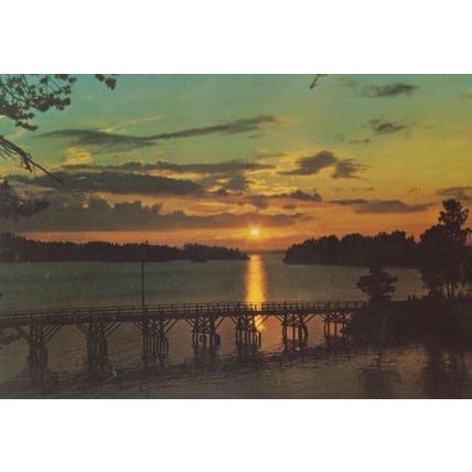 Hopeasalmi Bridge Savolinna Finland Postcard