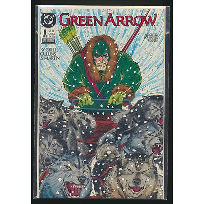 Green Arrow #8, 1988 DC Comic Book, High Grade