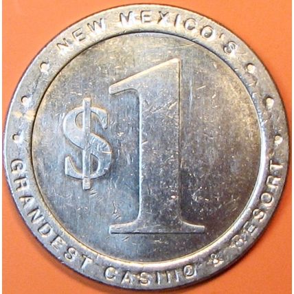 Isleta. $1 Casino Token. Albuquerque, NM. P95.