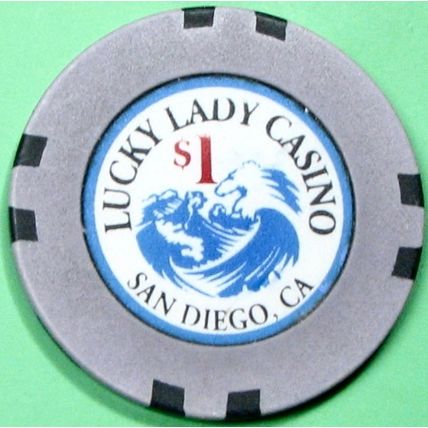 Lucky Lady. $1 Casino Chip. San Diego, CA Z84.