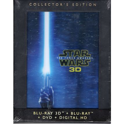 STAR WARS THE FORCE AWAKENS BLU-RAY 3D + BLU-RAY + DVD (DIGITAL MAY HAVE EXPIRED