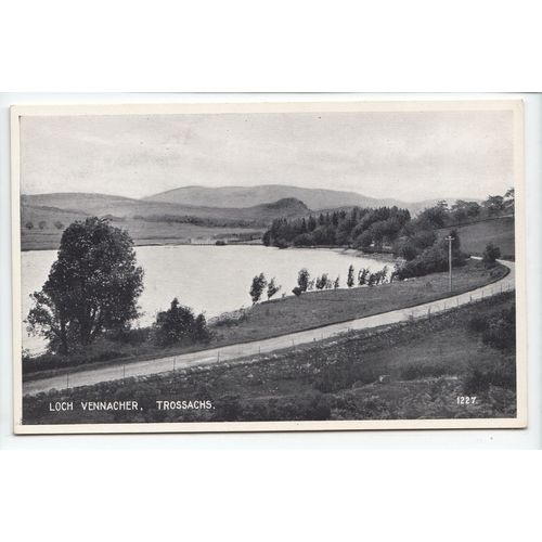 Loch Vennacher Trossachs Perthshire J B White Ltd Postcard 1227
