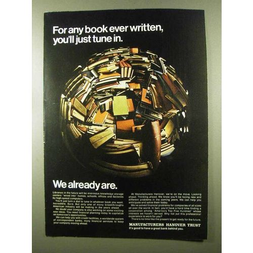 1966 Manufacturers Hanover Trust Ad - Any Book Written