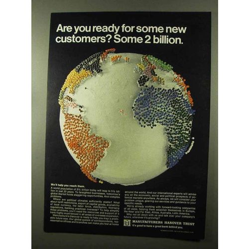 1966 Manufacturers Hanover Trust Ad - New Customers