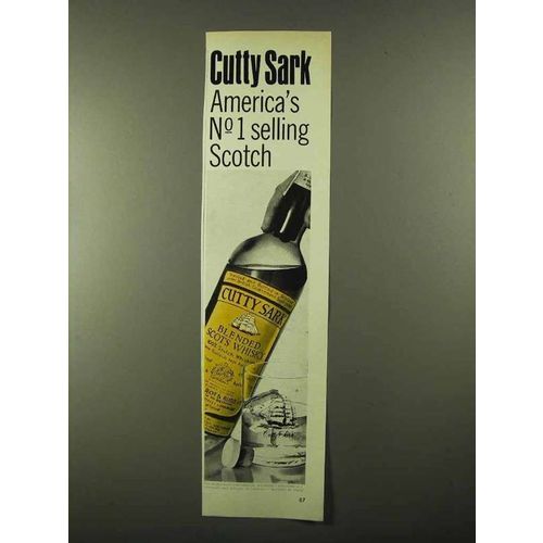 1968 Cutty Sark Scotch Ad - No 1 Selling
