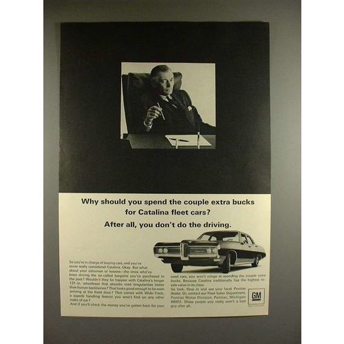 1968 Pontiac Catalina Car Ad - Spend Couple Extra Bucks