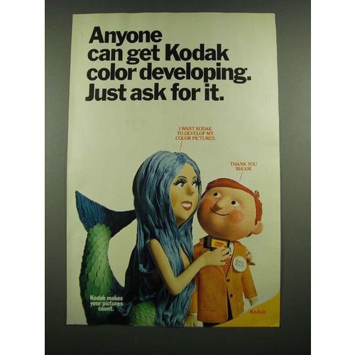 1971 Kodak Color Developing Ad - Just Ask For It