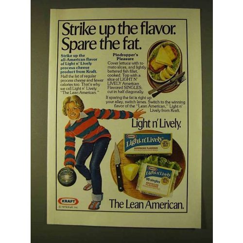 1979 Kraft Light n' Lively Cheese Product Ad