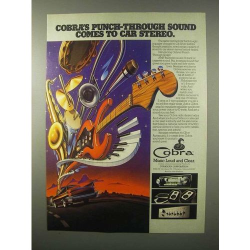 1980 Cobra Radio Receiver Ad - Comes to Car Stereo