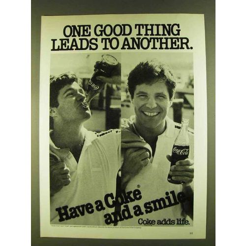 1980 Coca-Cola Soda Ad - One Good Thing Leads to