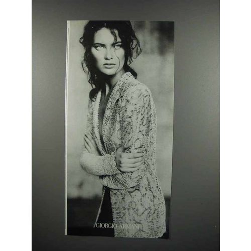 1998 Giorgio Armani Designer Woman Fashion Ad
