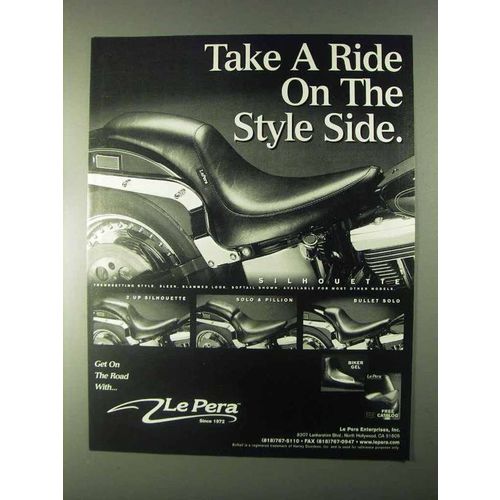 1999 Le Pera Silhouette Seat Ad - Take a Ride On