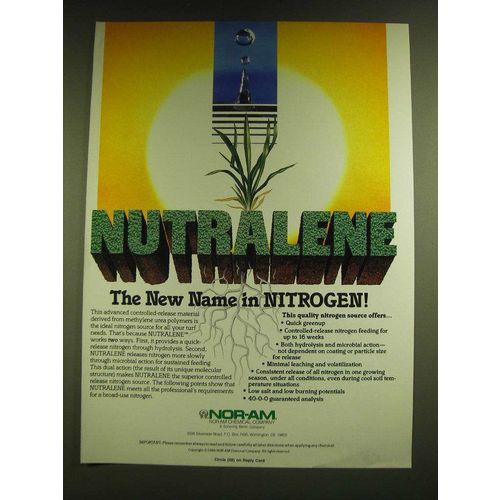 1990 Nor-am Nutralene Ad - Nutralene the new name in Nitrogen