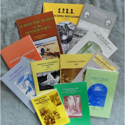Medley of 12 California books..San Francisco, Sierra, Lake Tahoe..1 to 9 lots