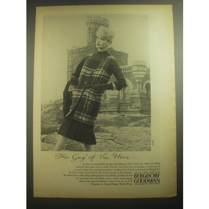 1958 Bergdorf Goodman Guy Laroche fashion Ad - The Guy of the hour