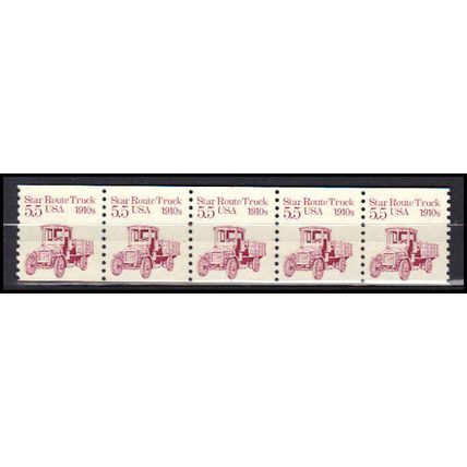 2125 5.5c Star Route Truck Fine MNH Dry Gum PNC 1/5 X0448