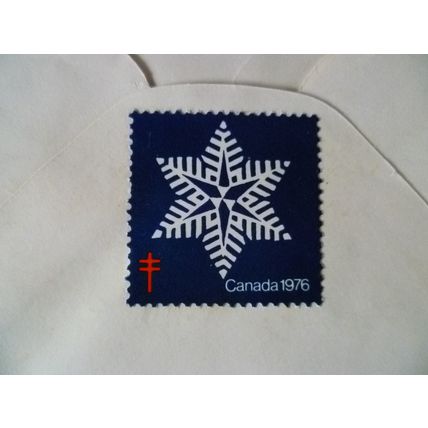 Canada 1976 Christmas TB Snowflake Seal Ottawa Lancaster cover air mail stamps