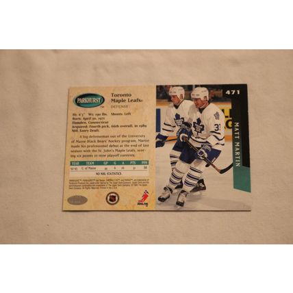 Matt Martin 1993/94 Parkhurst EMERALD ICE NO. 471 ROOKIE