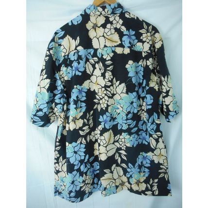 Shirt Hawaiian Tommy Bahama XL Silk Blue tones floral