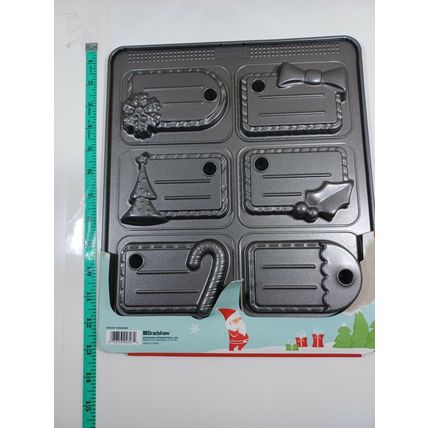 NEW CUTE Sweet Creations Good Cook "HOLIDAY COOKIE TAG MOLDS" 6 COUNT Christmas