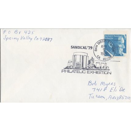 ZAYIX United States Event Cover - SANDICAL '79 - San Diego, CA stamp expo