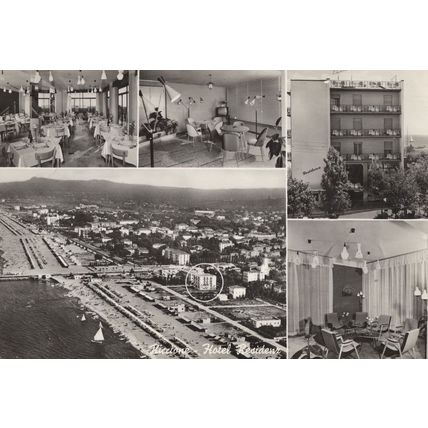 Hotel Residenz Riccione Italy Real Photo Postcard