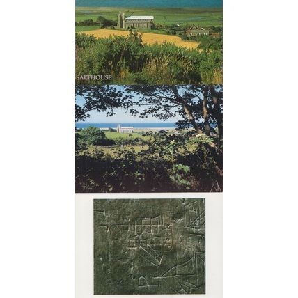 St Nicholas Church Salthouse Baron Art Coffee Shop Norfolk 3x Postcard s