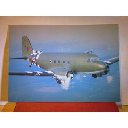 DOUGLAS C-47 DAKOTA G-DAKS unused postcard 'After the Battle' =