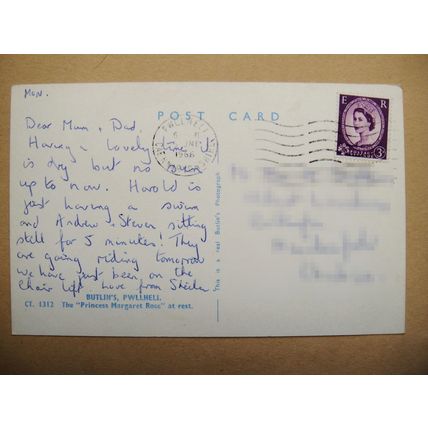 Postcard, Holiday Camp, Butlins Pwllheli Holiday Camp Used Date 1966