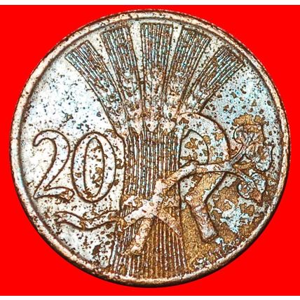 COMMUNISM SICKLE (1947-1950): CZECHOSLOVAKIA★20 HELLER 1949★LOW START★NO RESERVE
