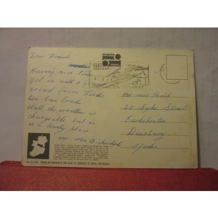 RIVER LIFFEY, DUBLIN, IRELAND used postcard by John Hinde =
