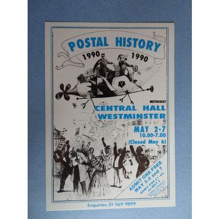 Postal History Central Hall Westminster 1990 Postcard #1