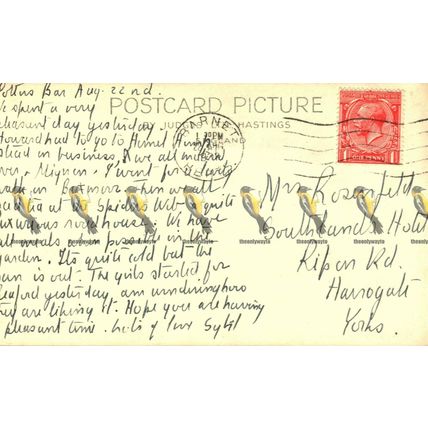 Coast At Tintagel, Cornwall, 11721 Judges Postcard, 1933